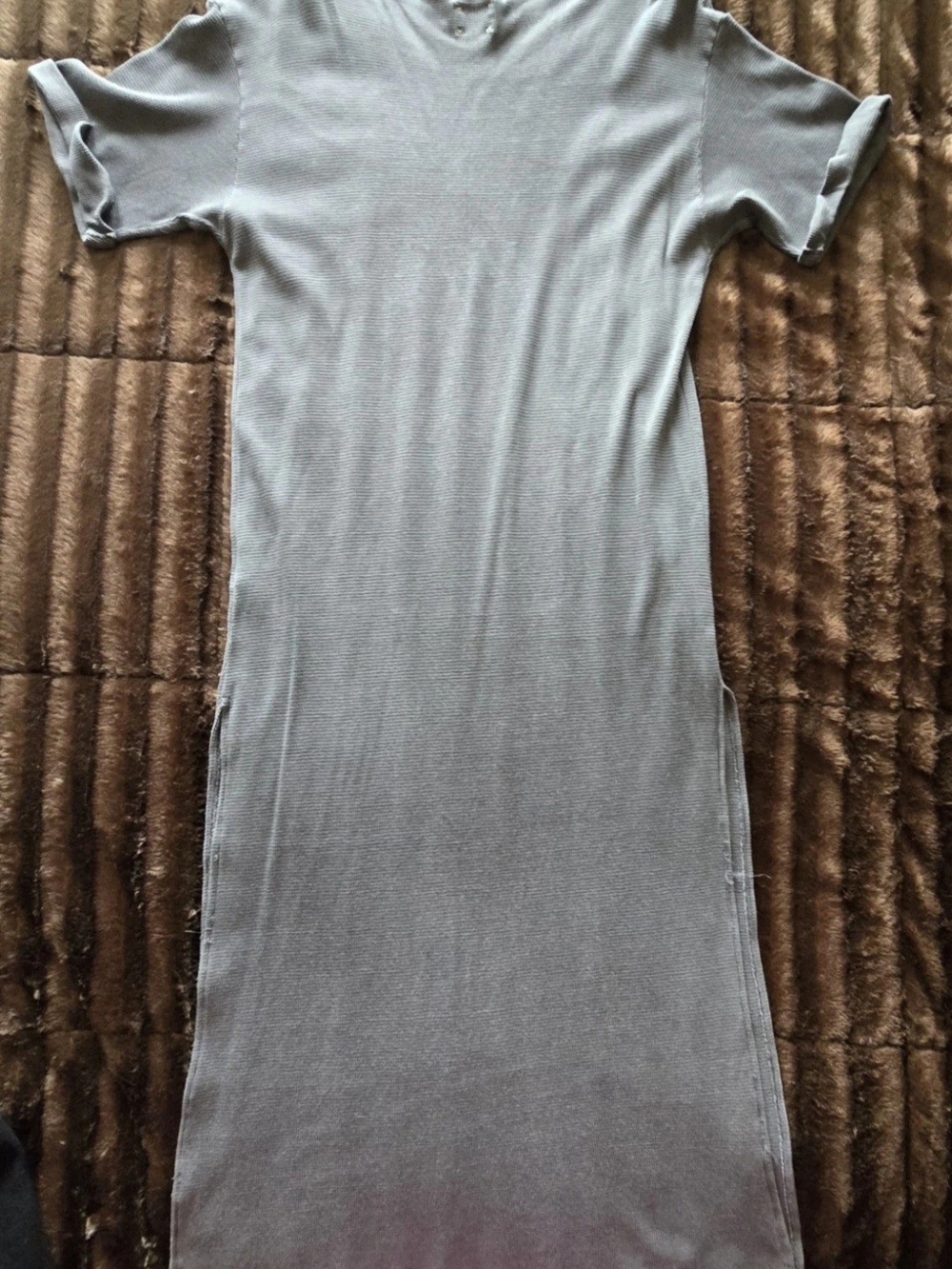 Free People Charcoal Grey Graphic Maxi Dress with Eagle Motif - Picture 4 of 9